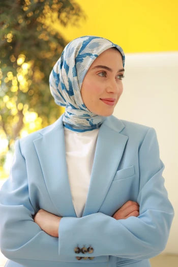 Moda Mevsimi İpekhan Holiday Collection Soft Pamuk Eşarp 1229-05 Mavi