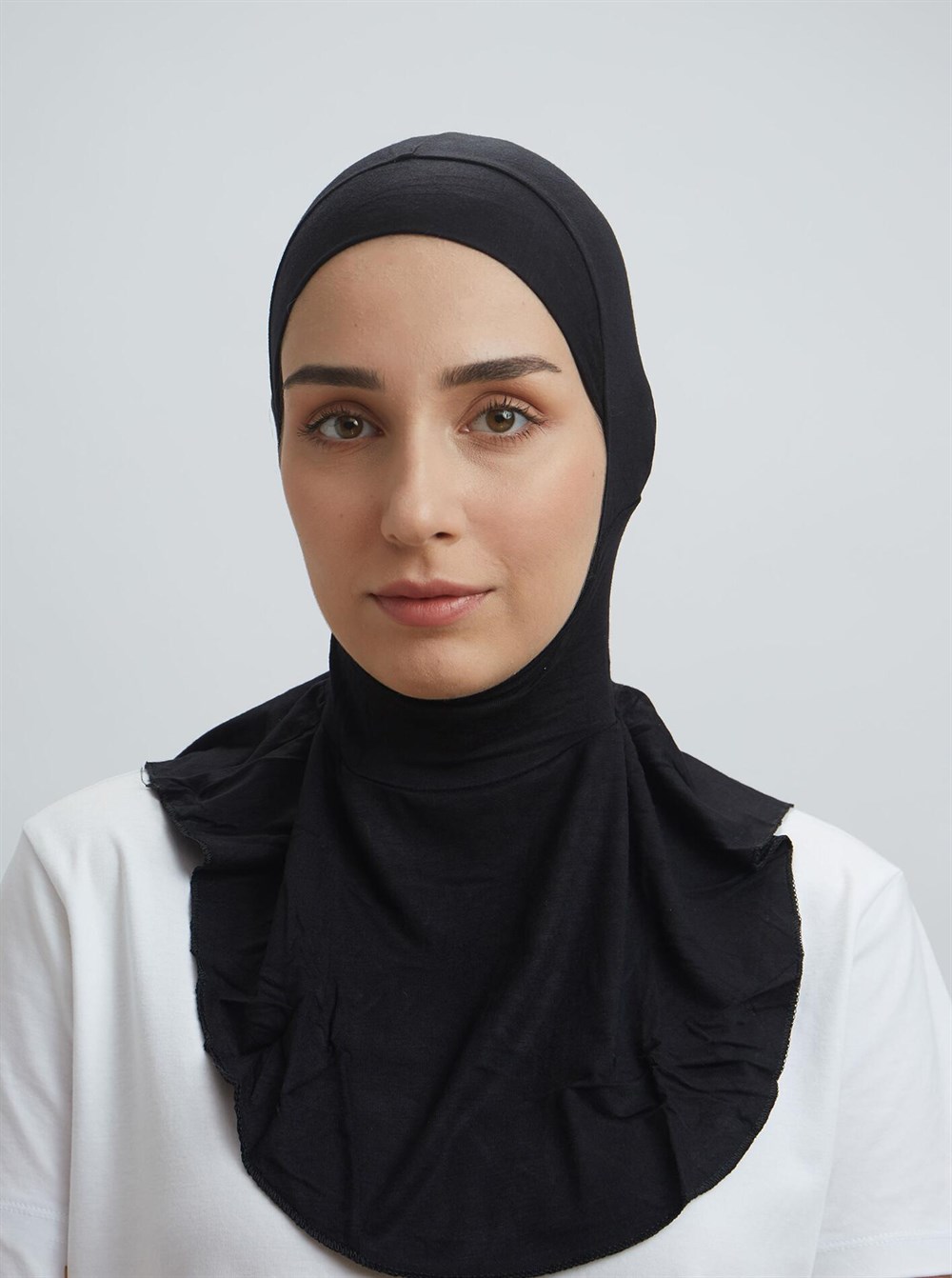 Moda Mevsimi Boyunluklu Bone Tesettür Bone Hijab Bone Siyah