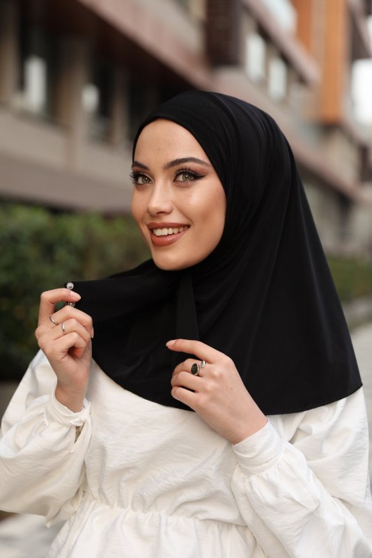 Moda Mevsimi Çıt Çıt Hazır Eşarp Çıtçıtlı Hijab Hazır Eşarp