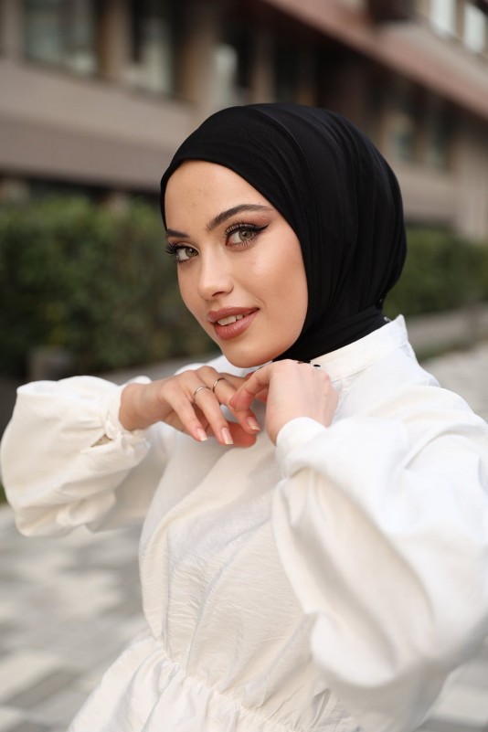 Moda Mevsimi Çıt Çıt Hazır Eşarp Çıtçıtlı Hijab Hazır Eşarp