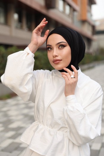 Moda Mevsimi Çıt Çıt Hazır Eşarp Çıtçıtlı Hijab Hazır Eşarp