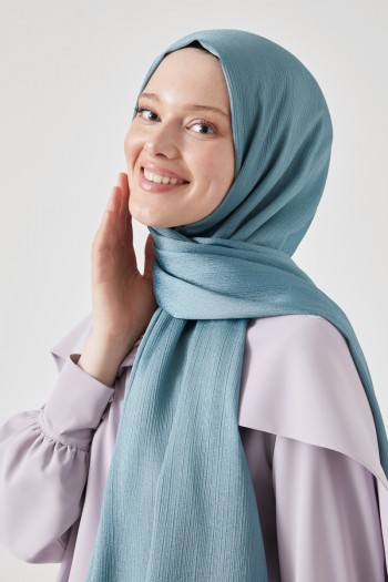 Moda Mevsimi FiveScarf Crystal Janjan Abiye Şal Cam Göbeği